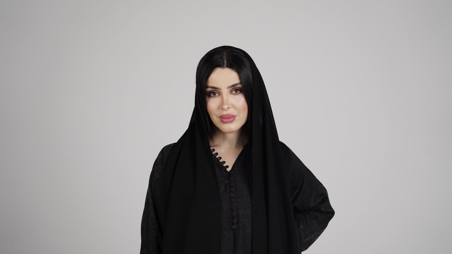 Silky  brown olive abaya